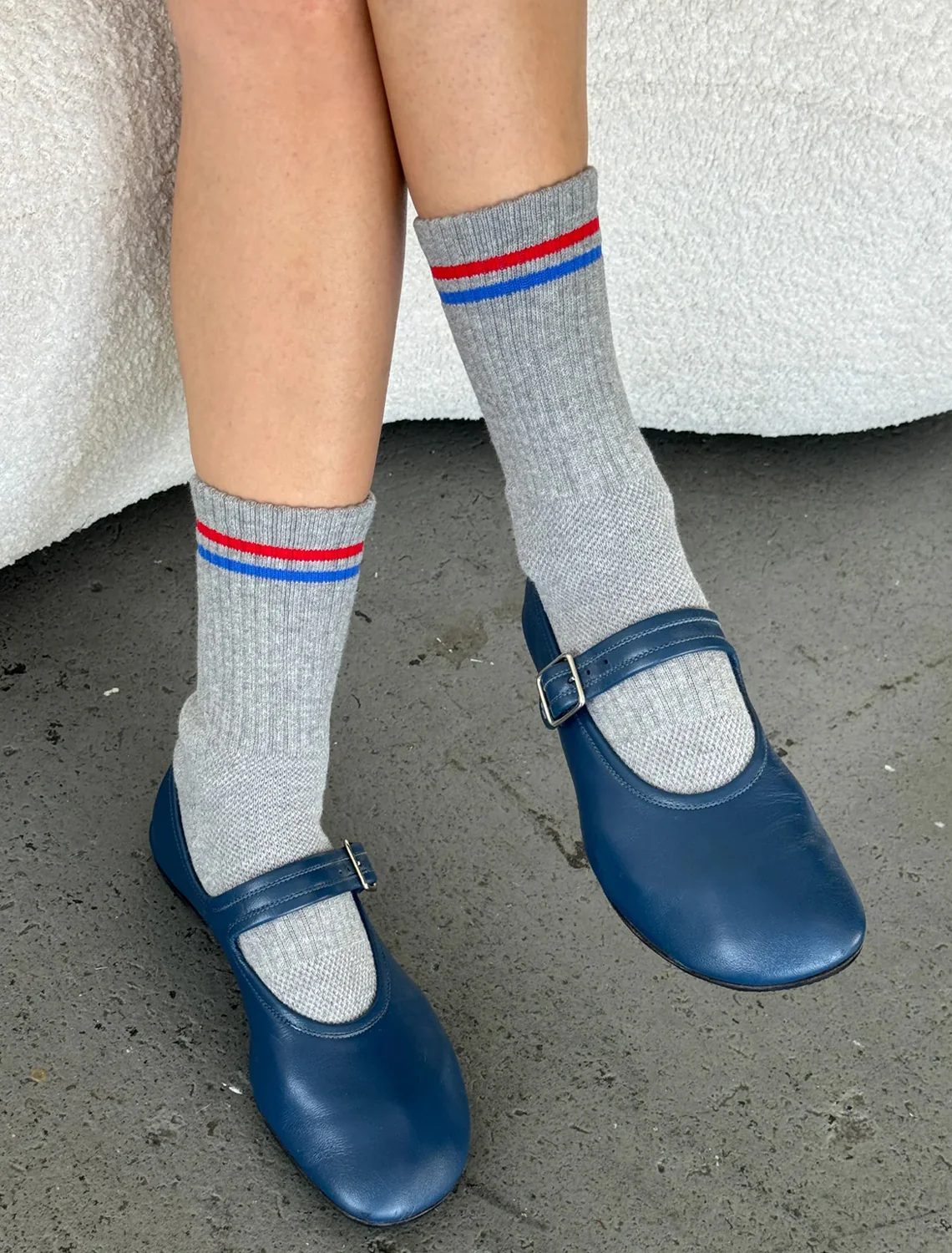 boyfriend socks in true grey - Image 2