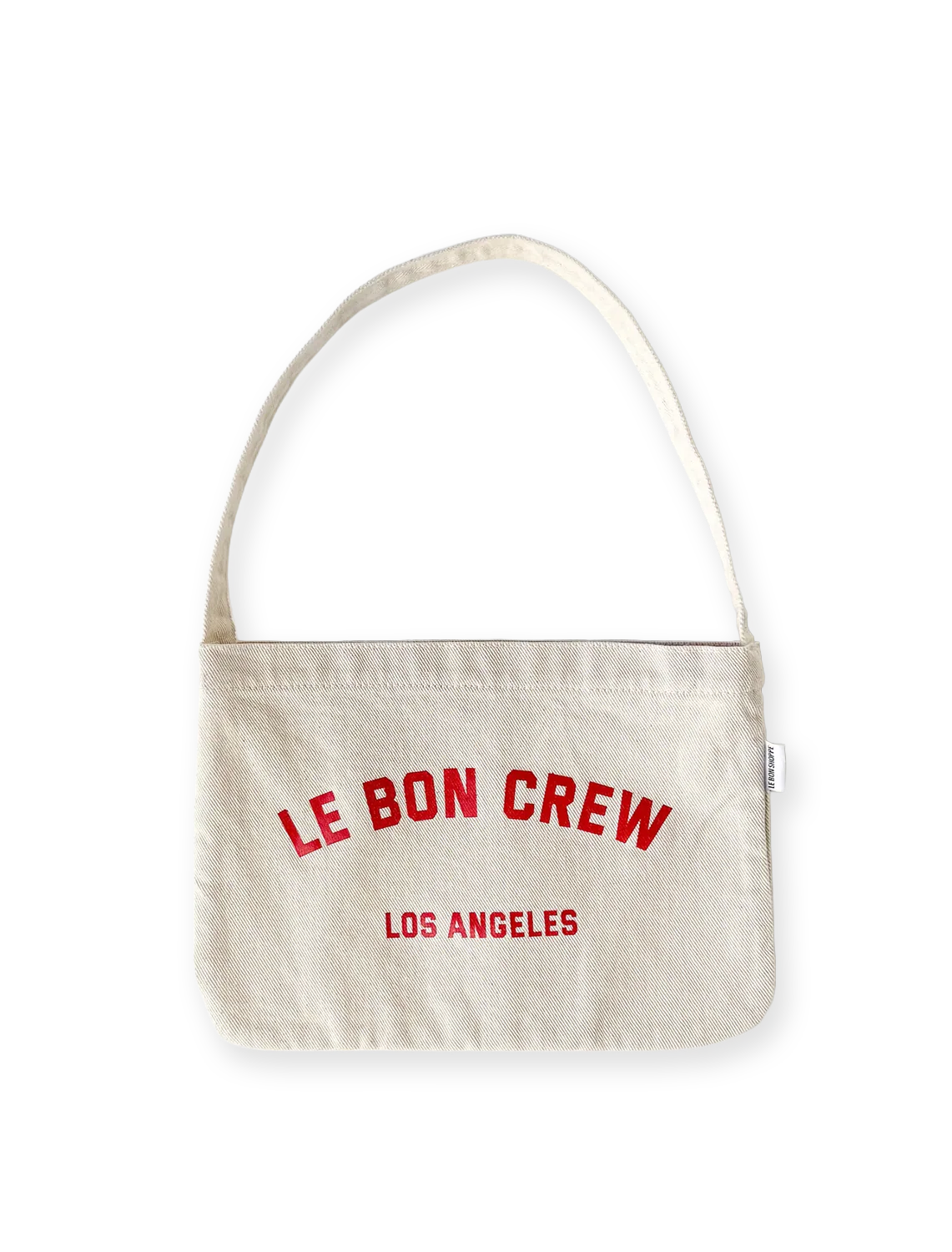 petite happy carry bag in naturel + red