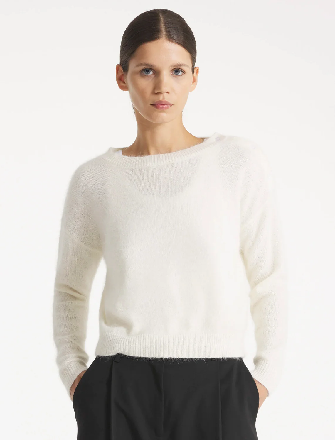 sachem soft sweater in off white - Image 2