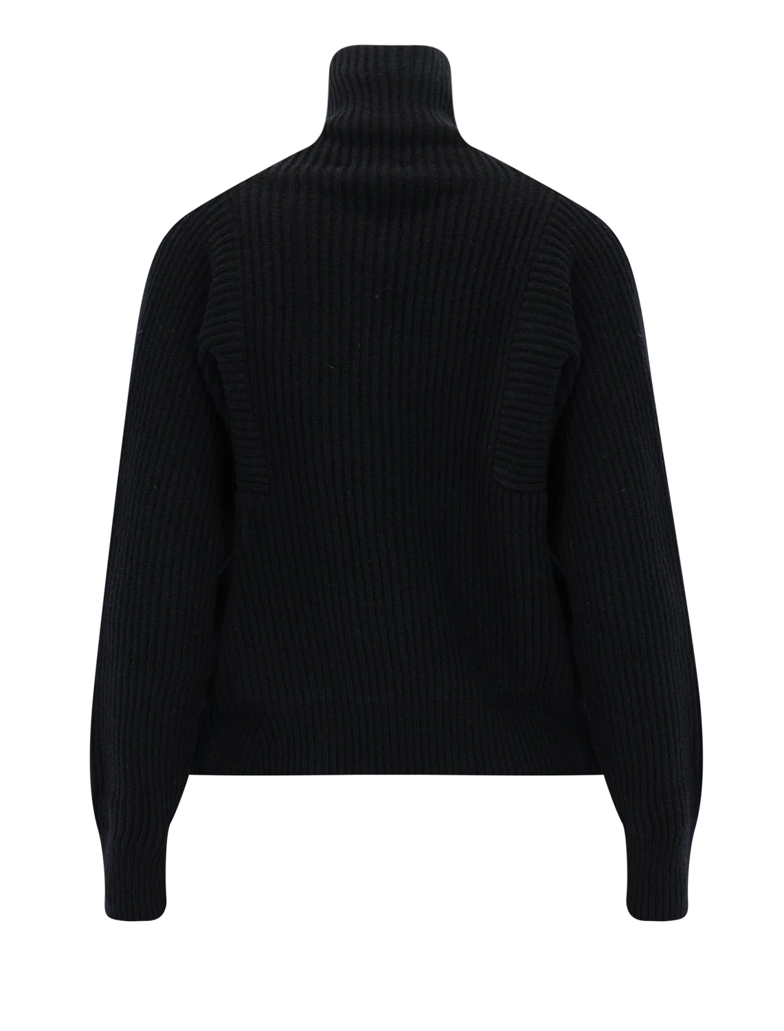 saimon ribbed turtleneck in black - Image 3