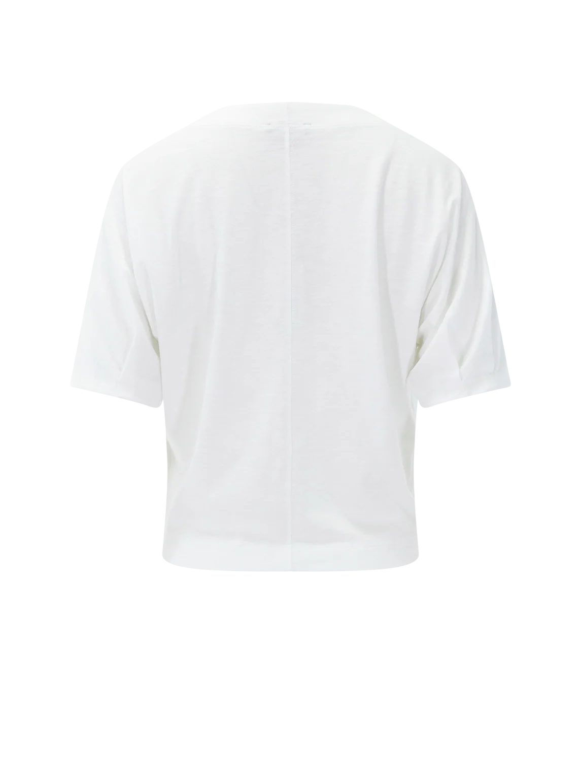 darted sleeve dolman wedge top in white - Image 3