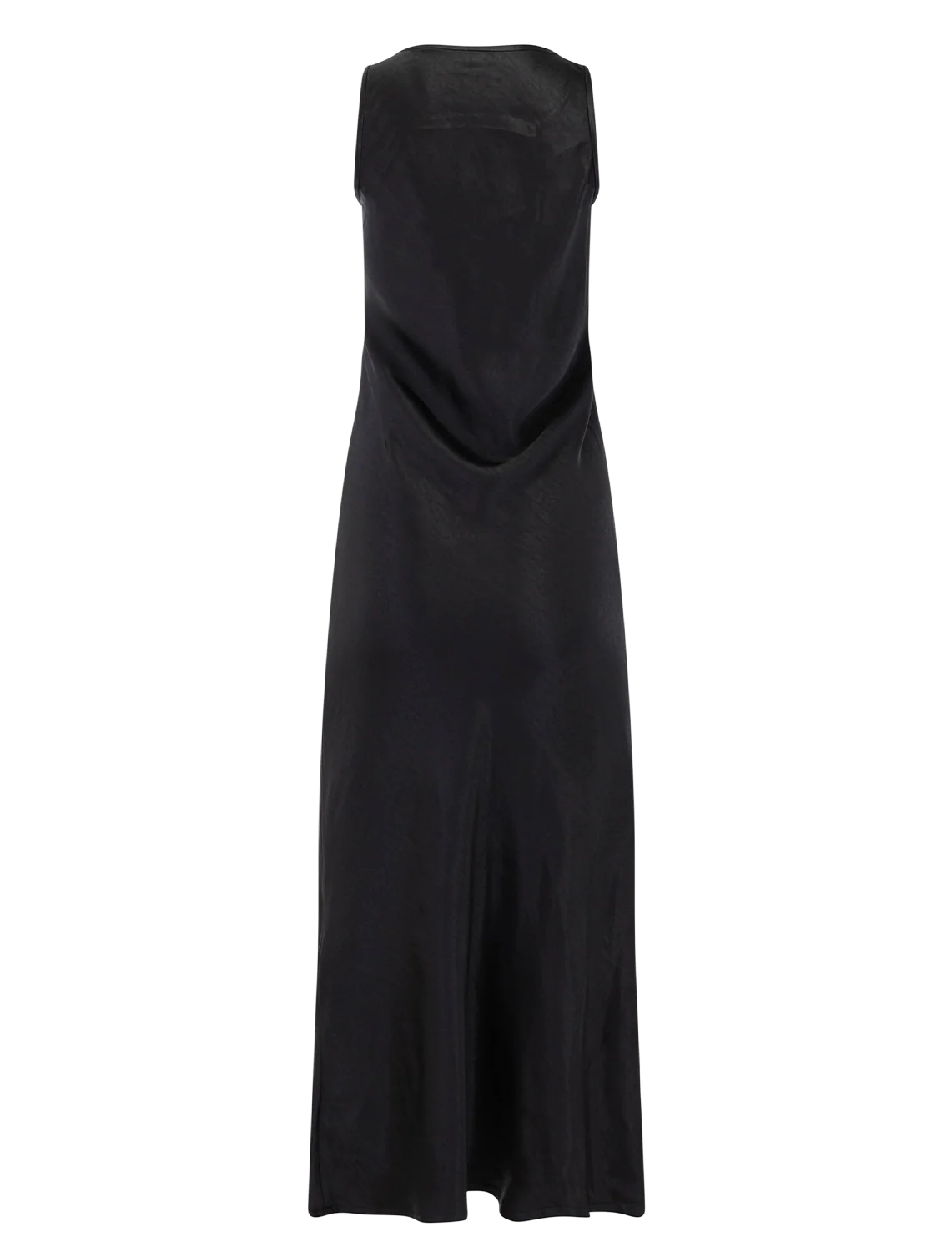 satin bias maxi dress in black - Image 3