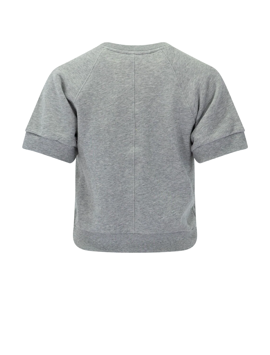 short sleeve terry sweatshirt in heather grey - Image 3