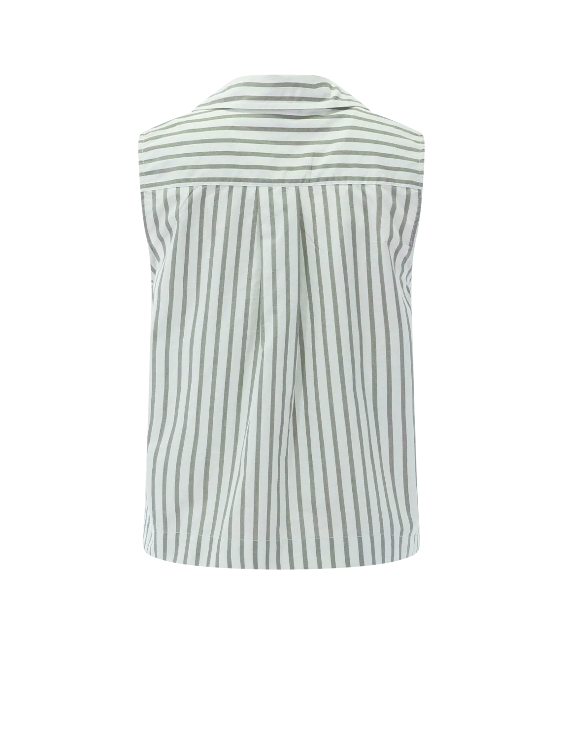 striped sleeveless shirt in pool stripe - Image 3
