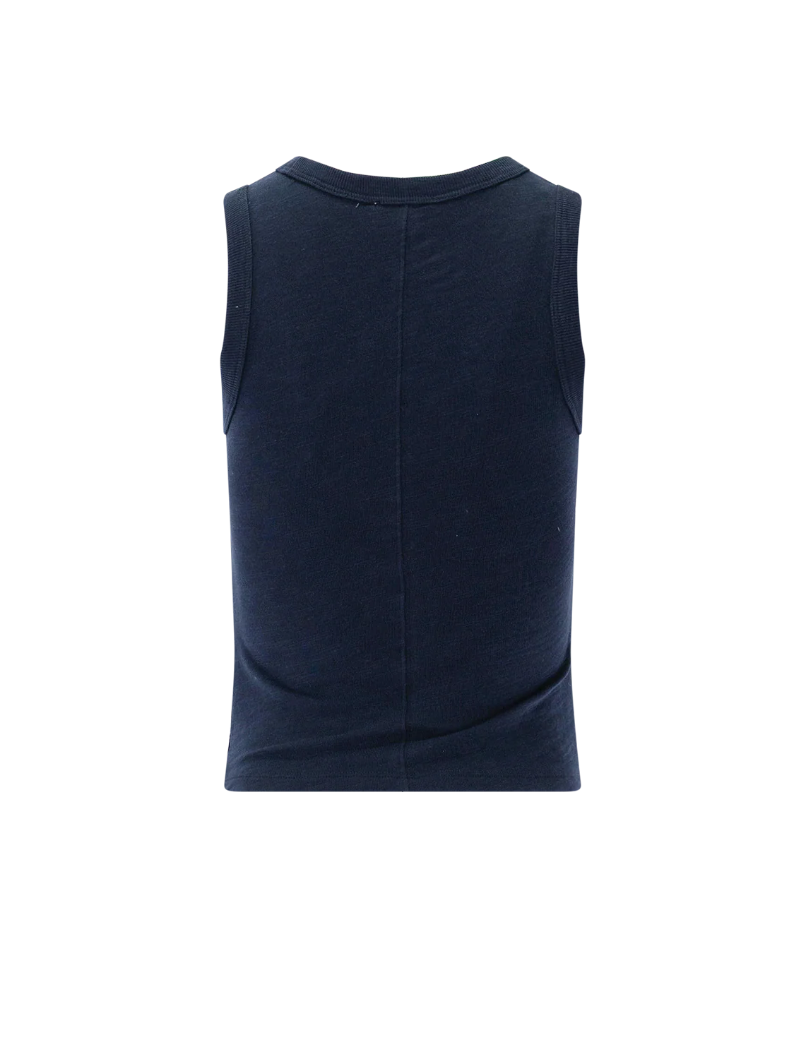 vintage side pleat tank in navy - Image 3