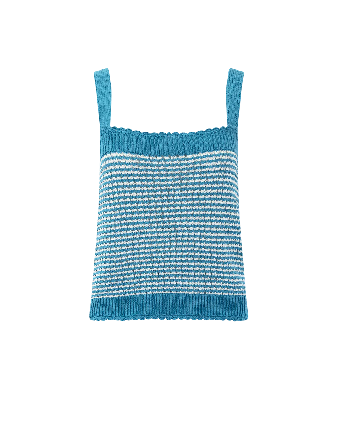 myrtle knit tank in teal mist
