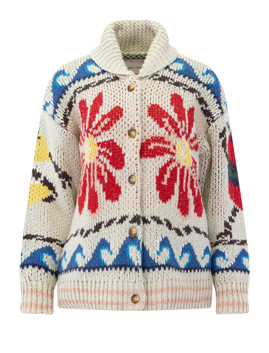 harbor bloom cardigan in ivory
