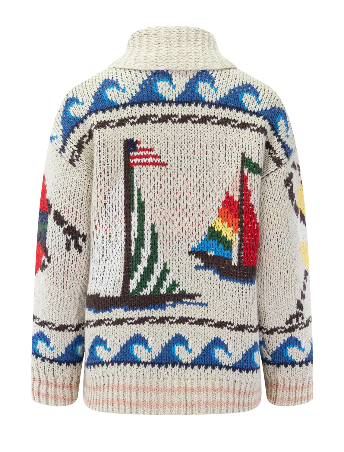 harbor bloom cardigan in ivory - Image 3