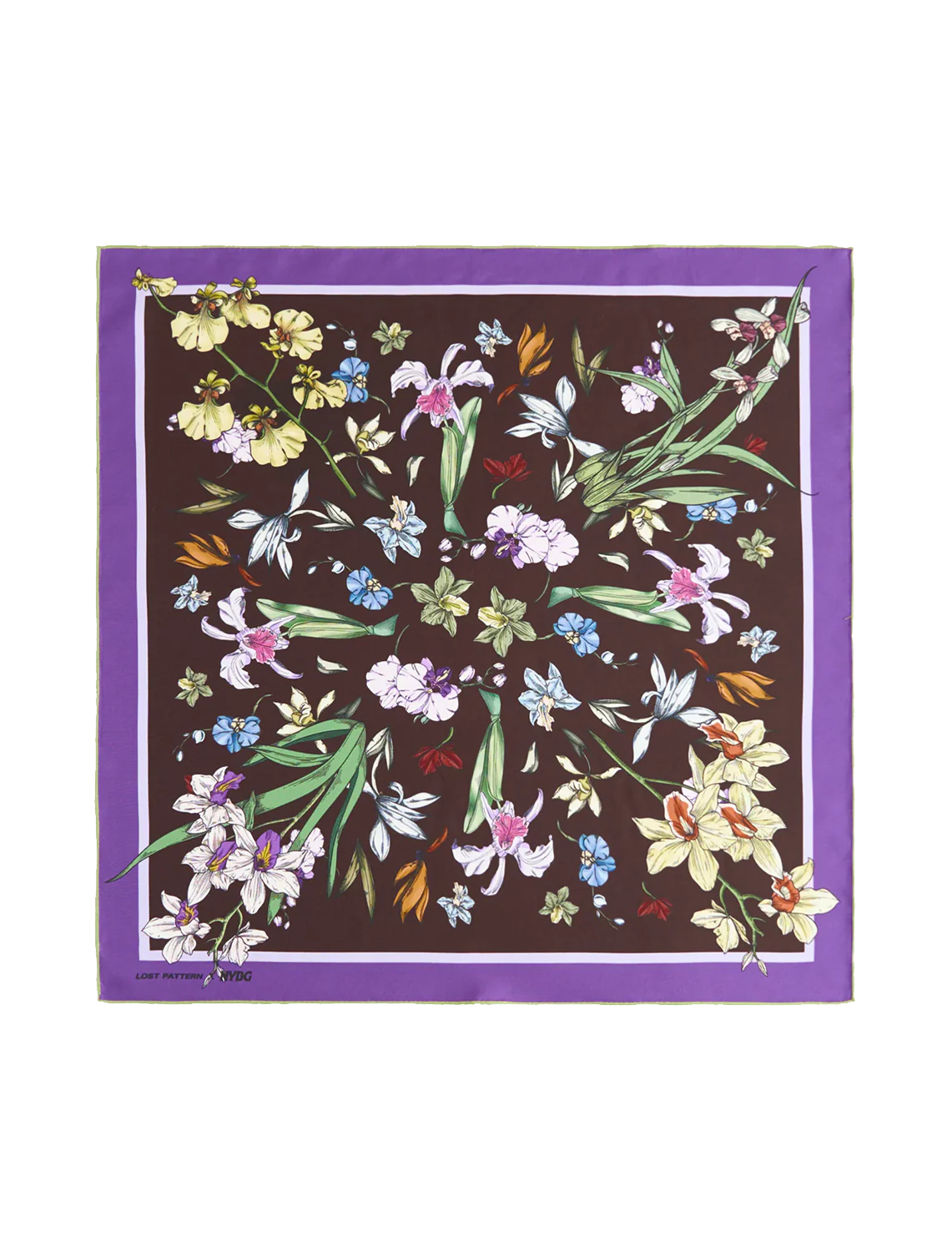 LP + NYBG orchid symphony scarf in purple