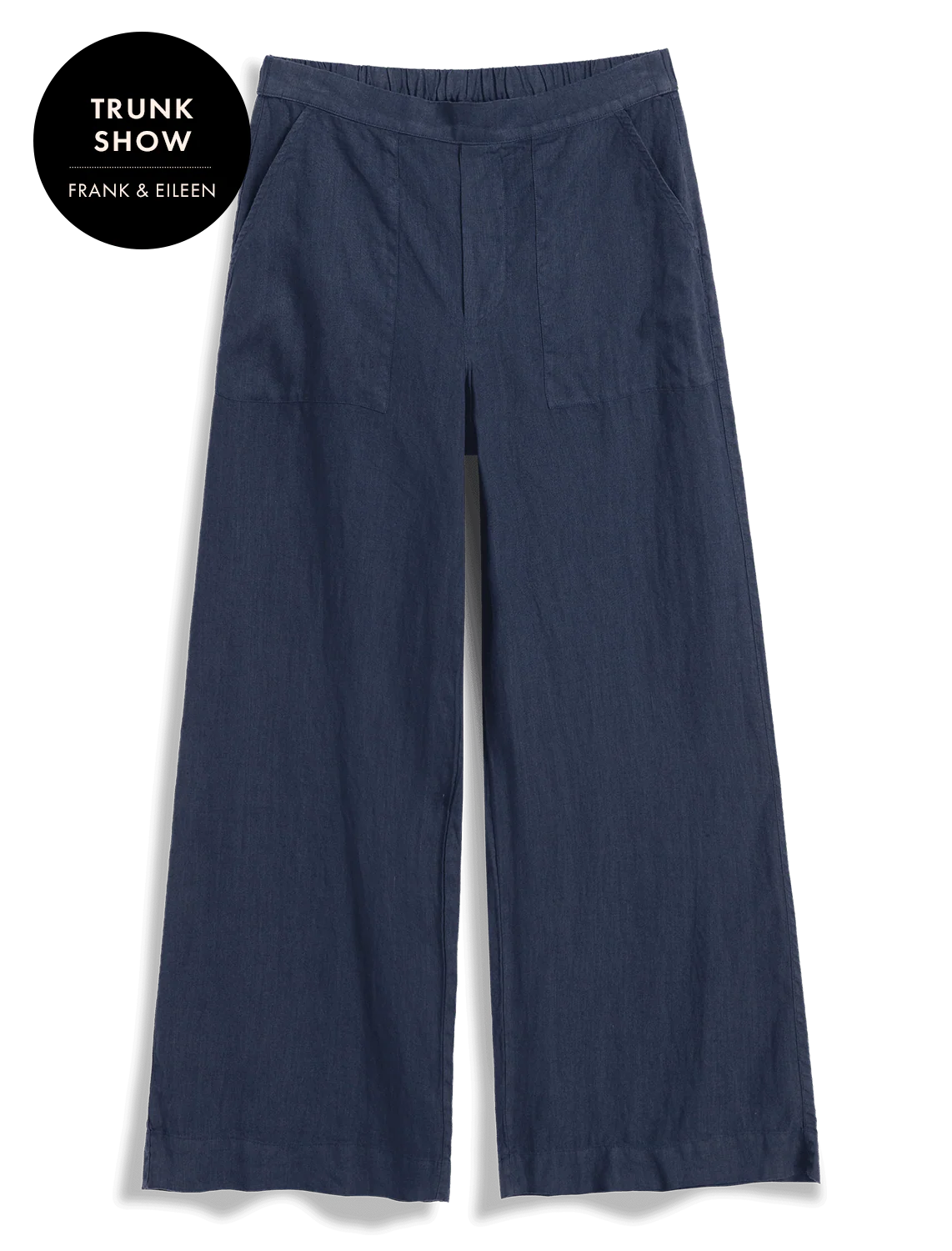madeline linen pants in navy - Image 4