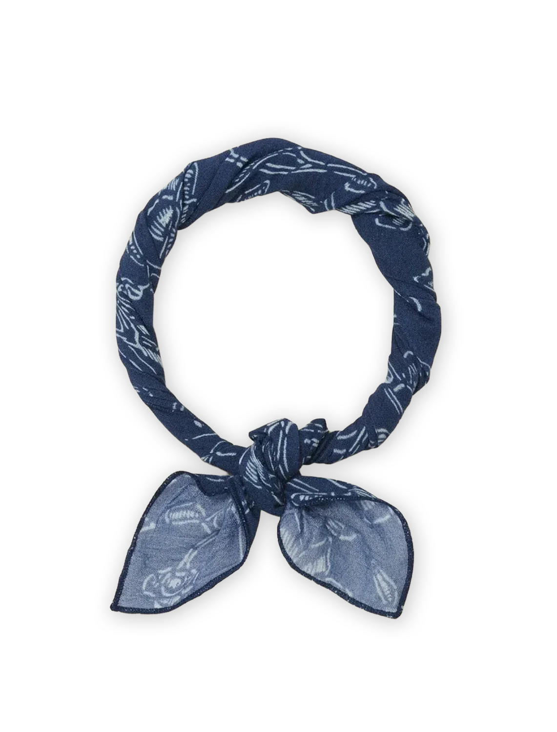 allan neck scarf in sakura indigo