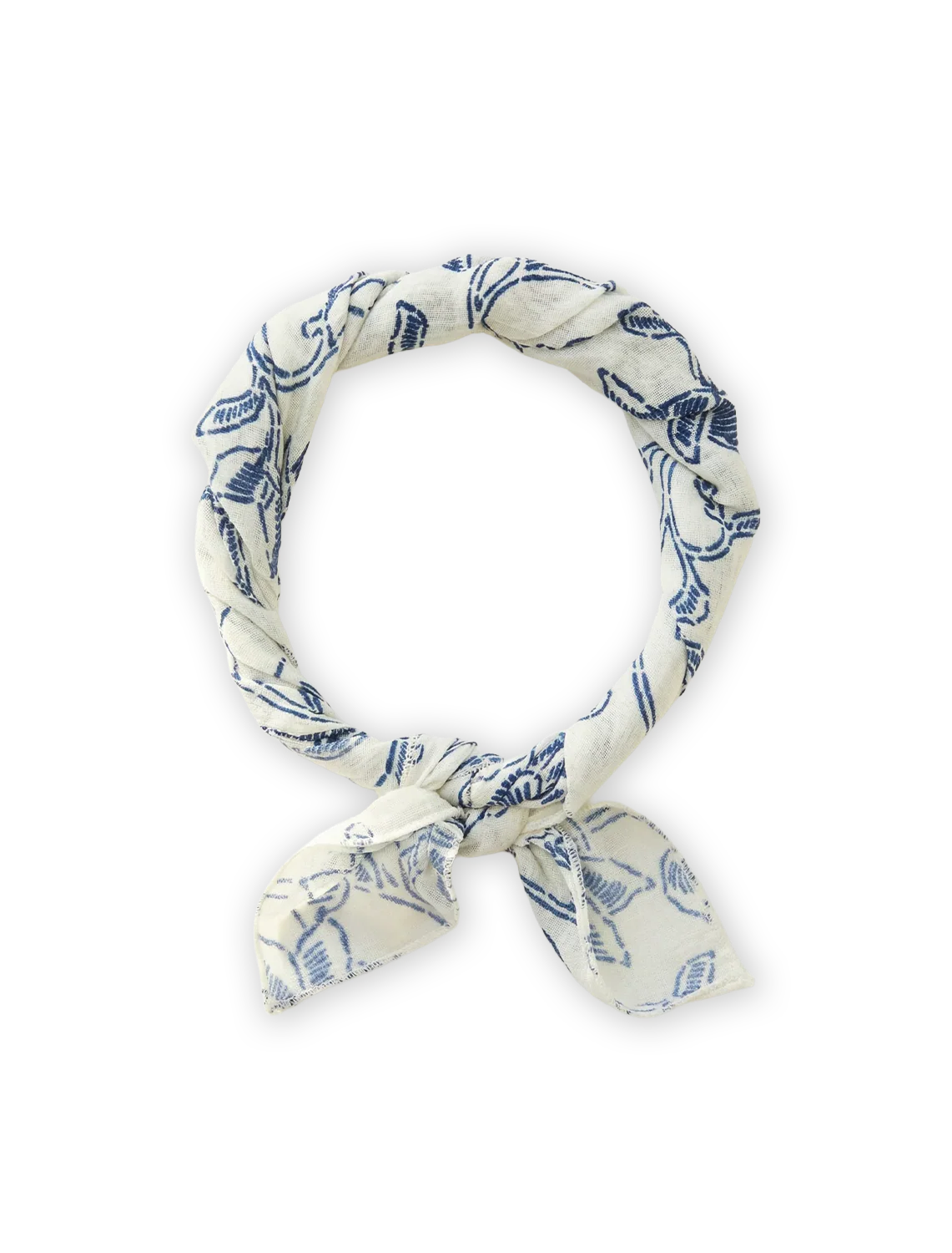 allan neck scarf in white fuji