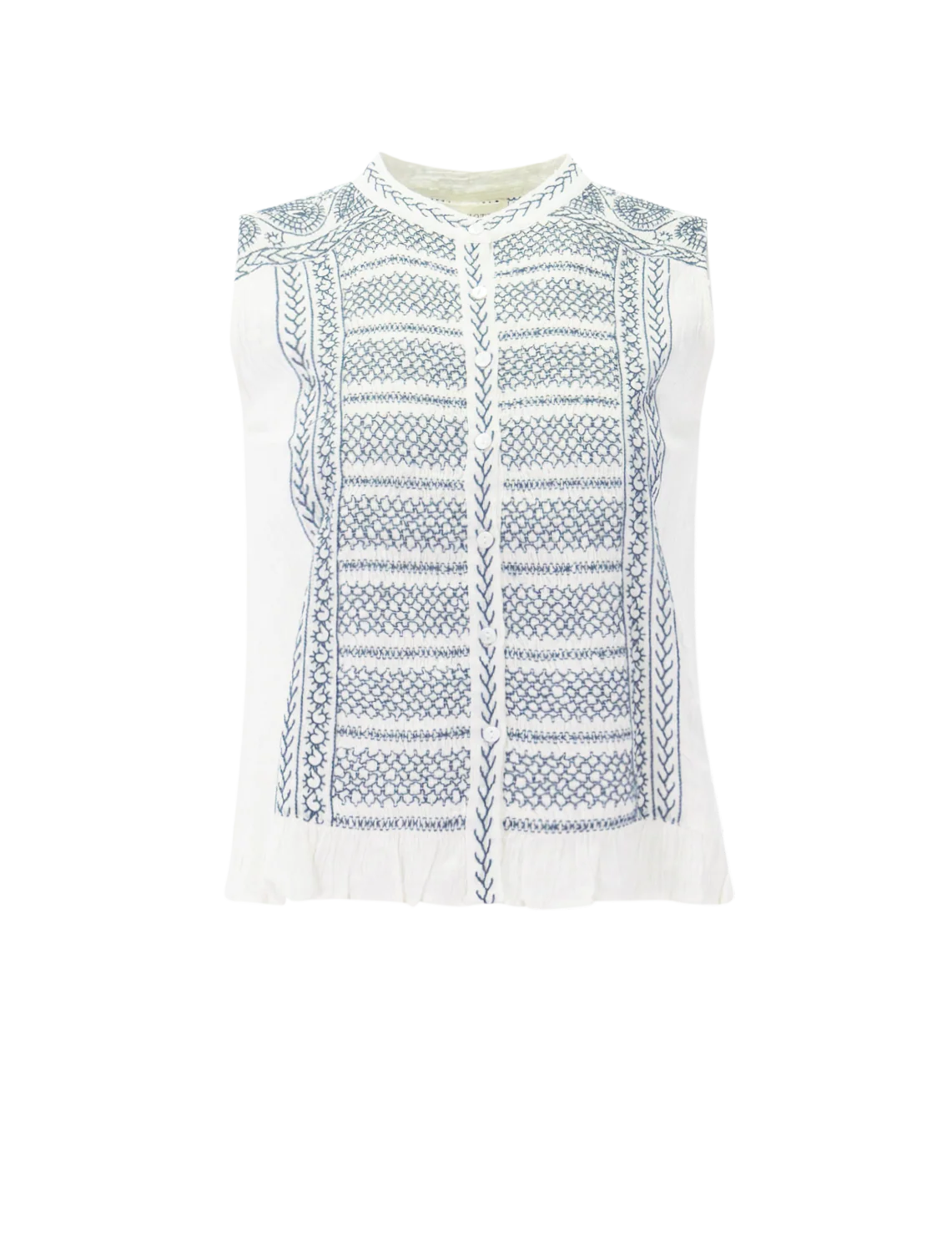 irina indigo poet blouse in lapis lazuli