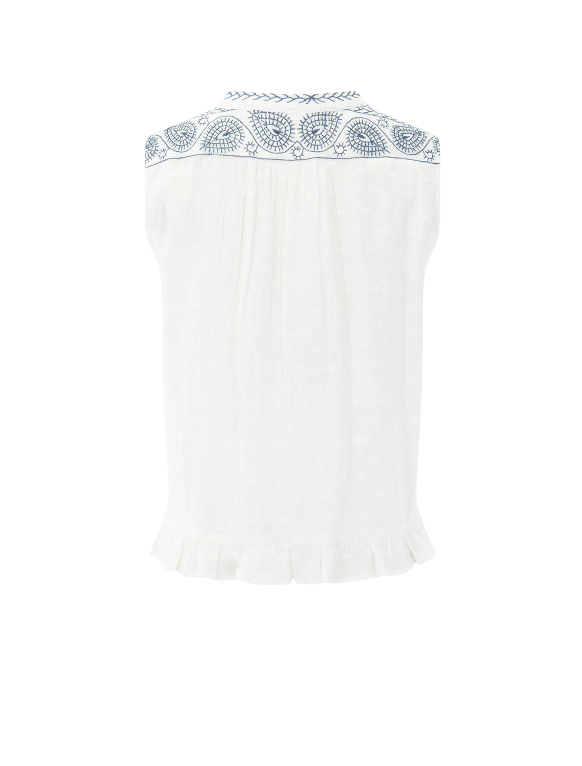 irina indigo poet blouse in lapis lazuli - Image 3