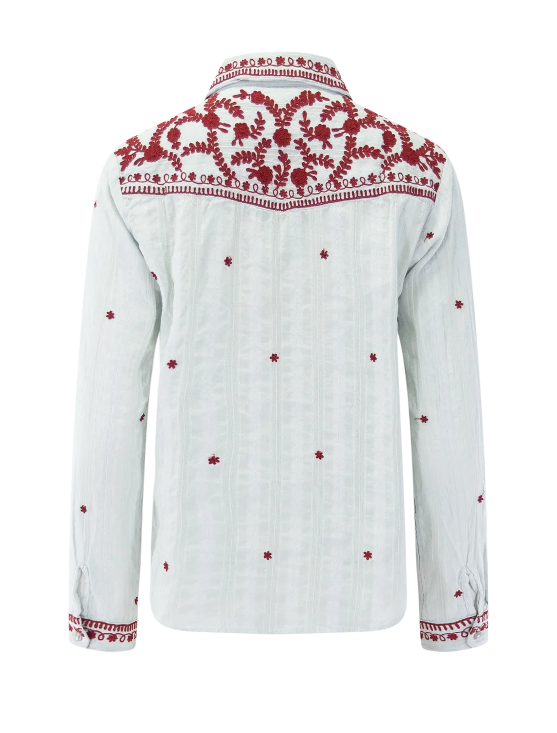 salinger blouse in blue paprika - Image 2