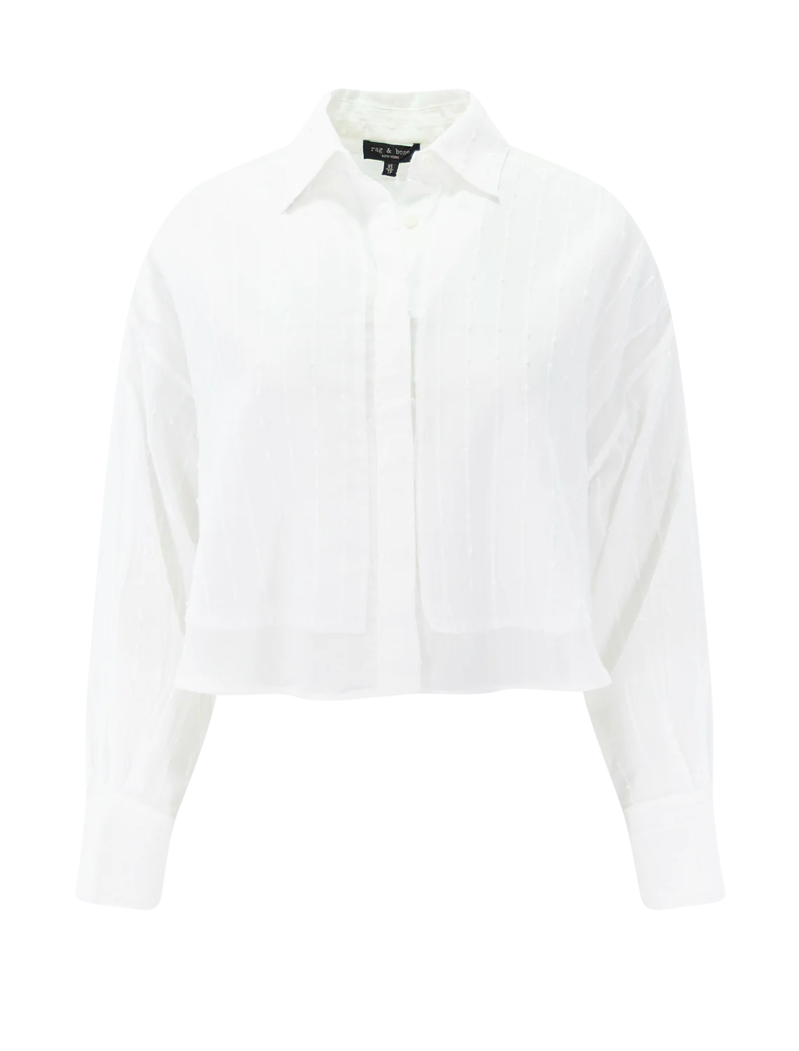 marin long combo shirt in white