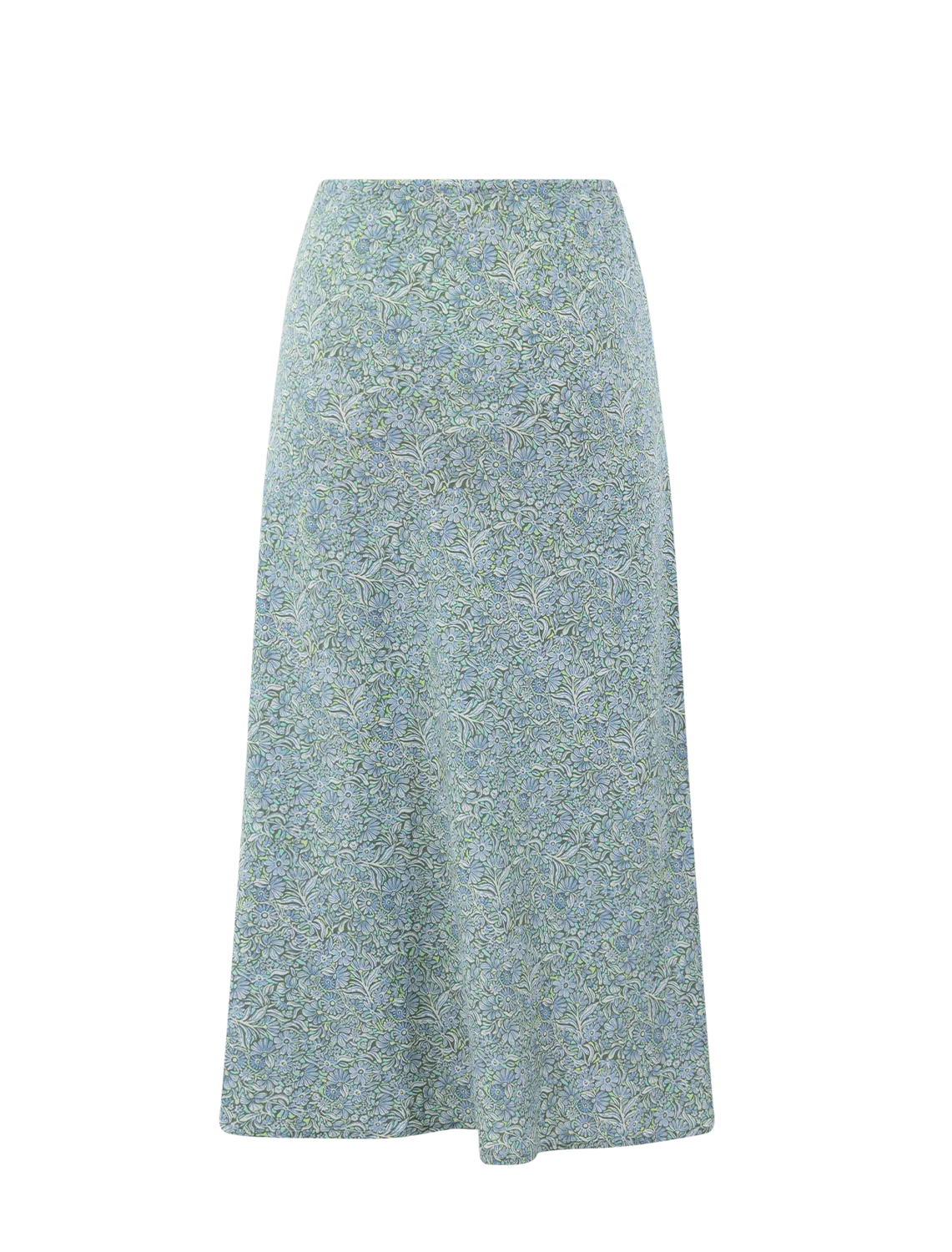 avery hemp midi skirt in cool floral - Image 3