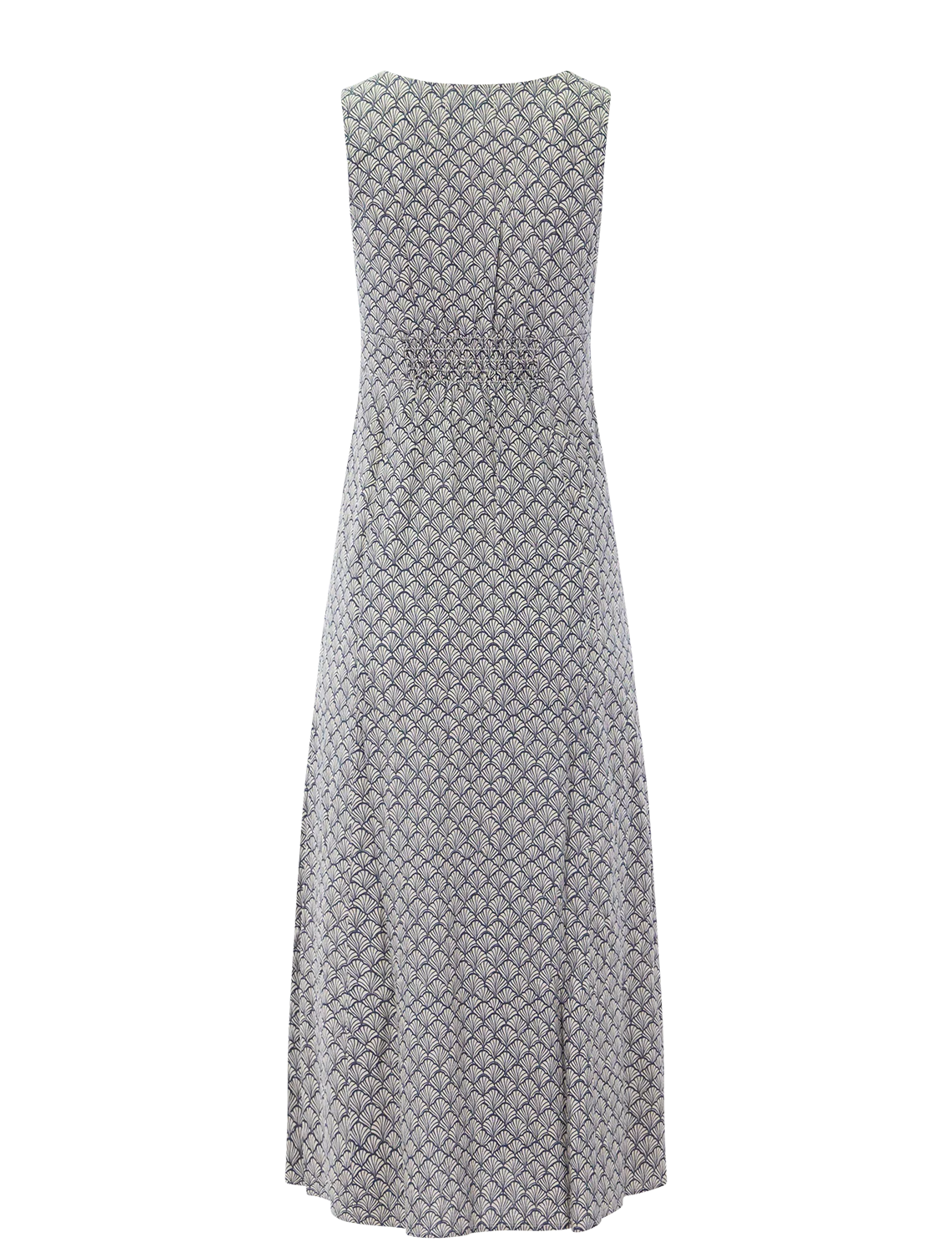 camila maxi dress in navy seashell - Image 3