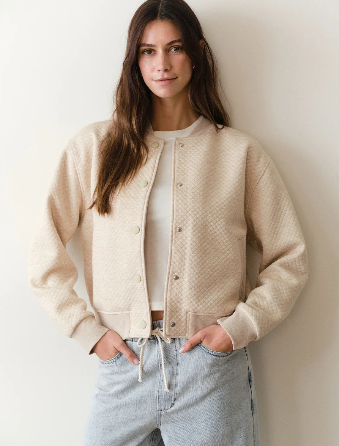 corbet bomber in oatmeal heather - Image 2