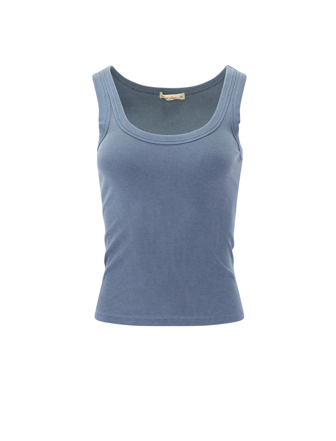 lexi rib sun in tank in vintage indigo