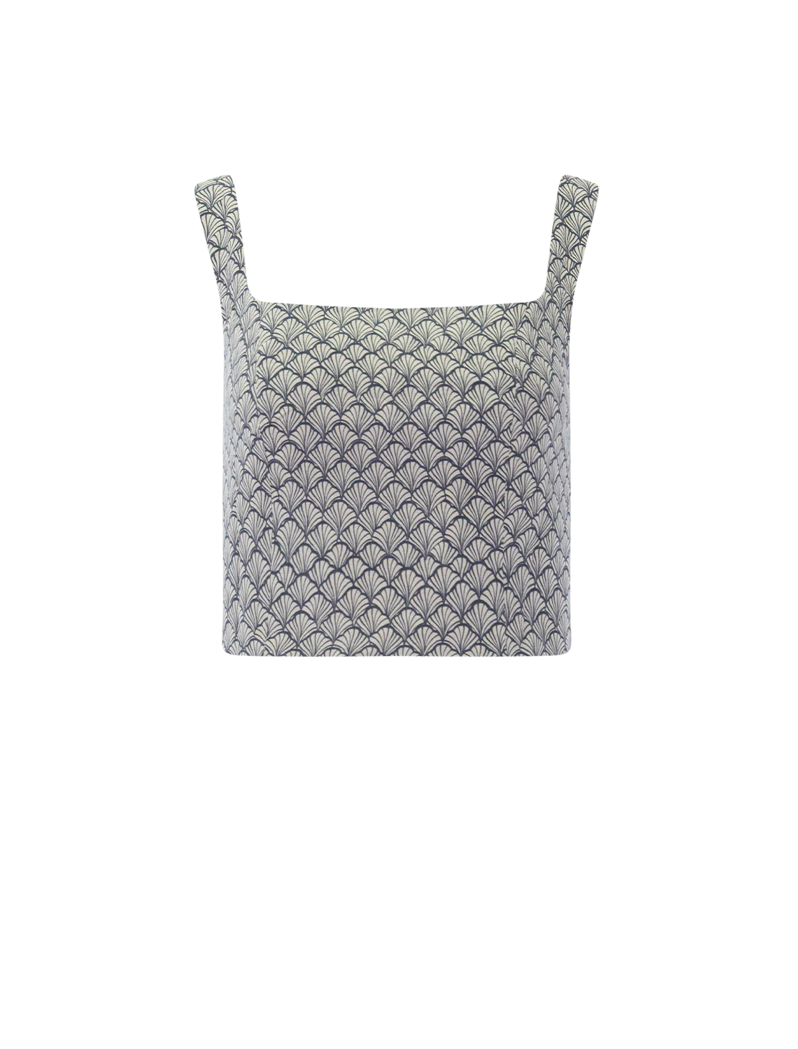 zoe hemp tank in navy sea shell