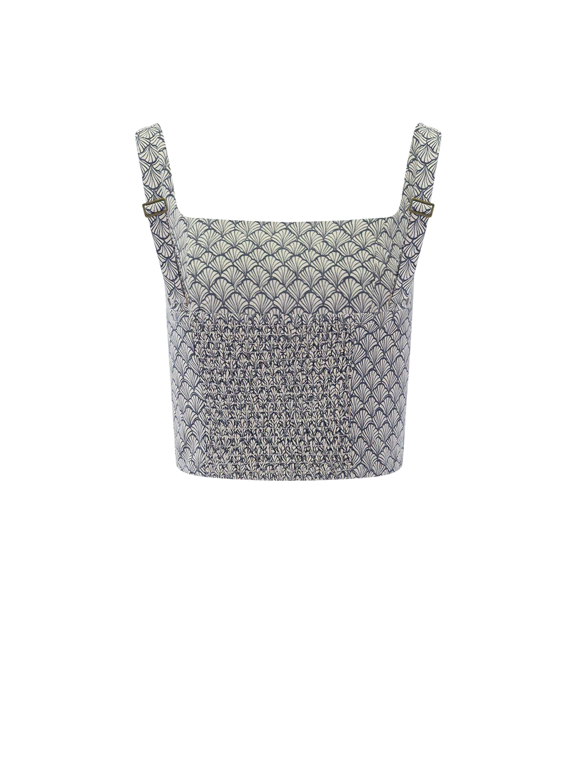 zoe hemp tank in navy sea shell - Image 3