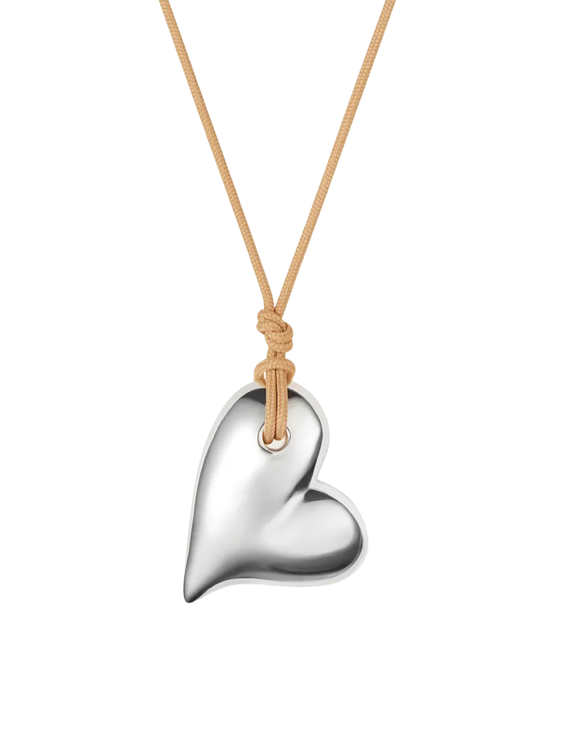 mega art heart on a string necklace