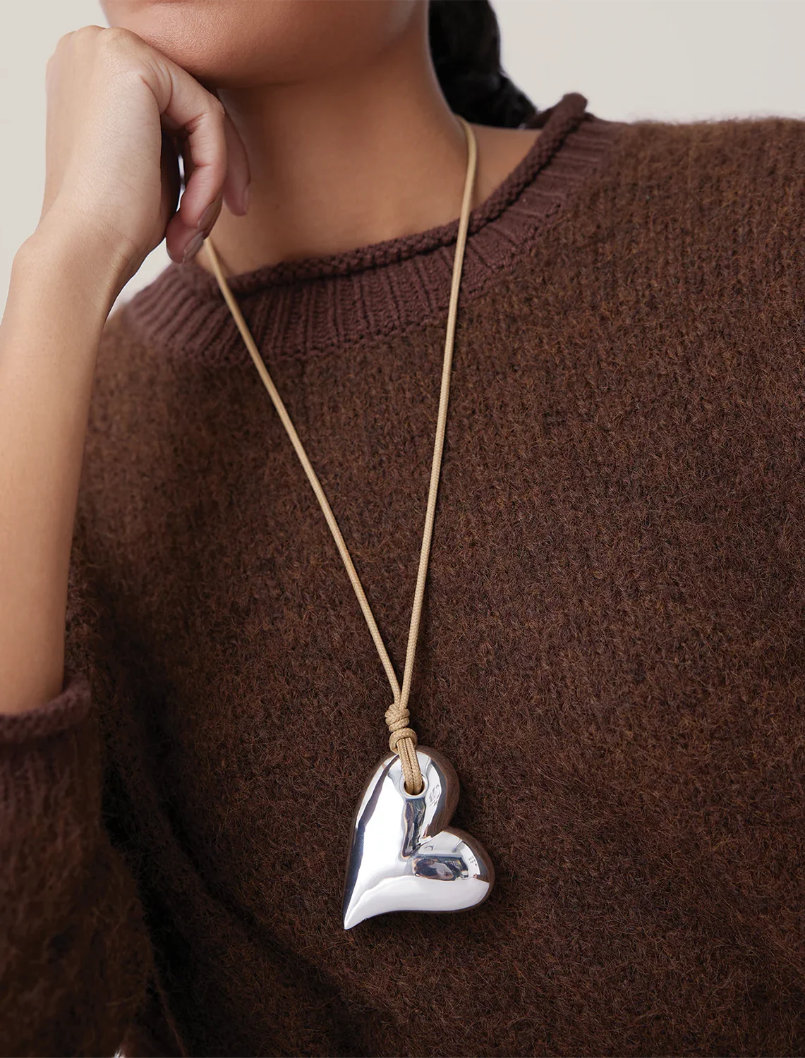 mega art heart on a string necklace - Image 2