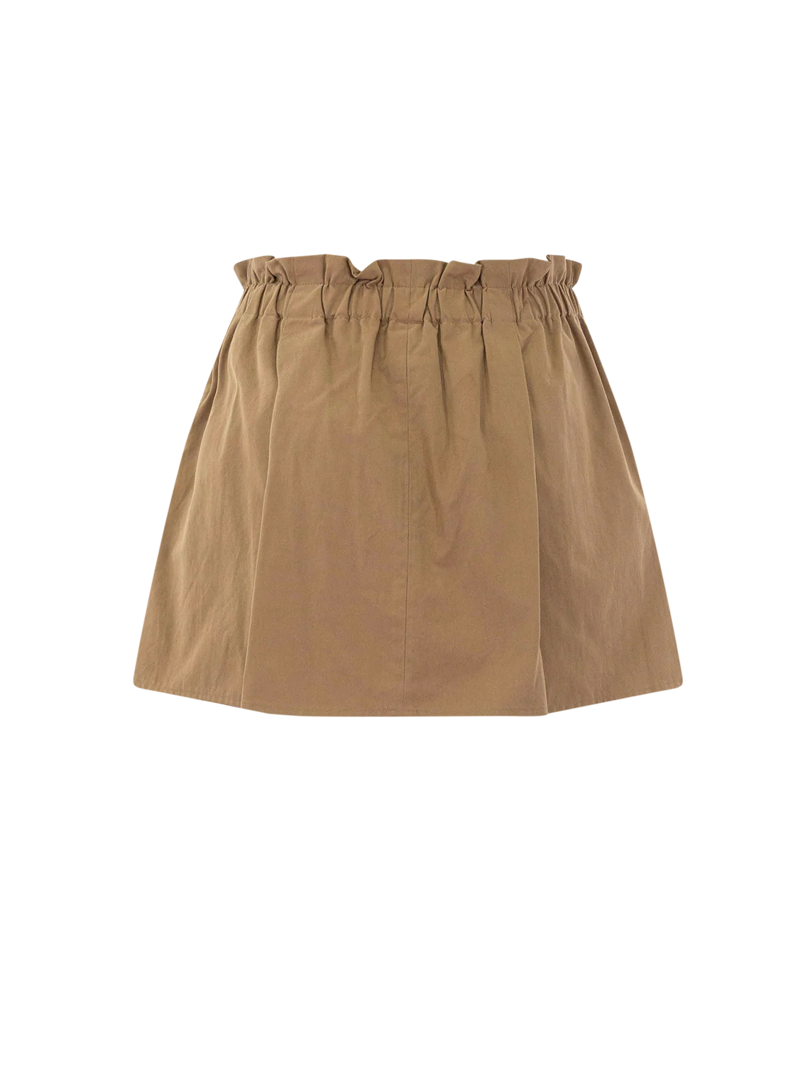 mid rise cotton pull on skort in almondine - Image 3