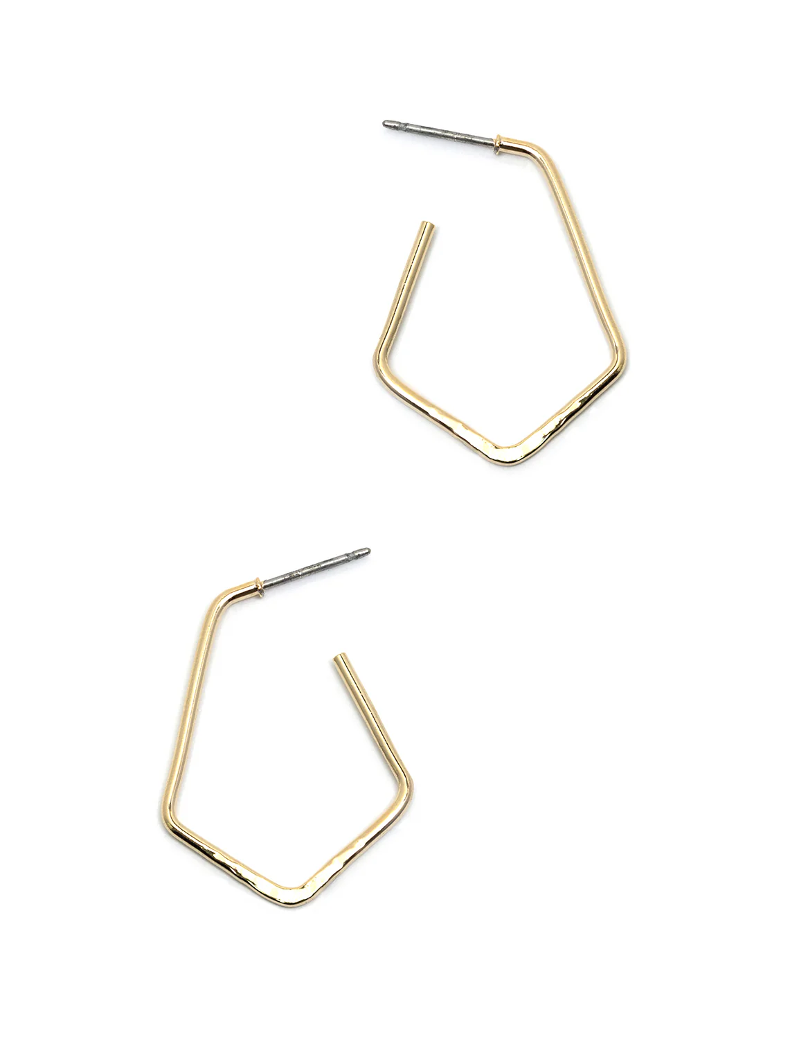 mini greenwich hoops in gold