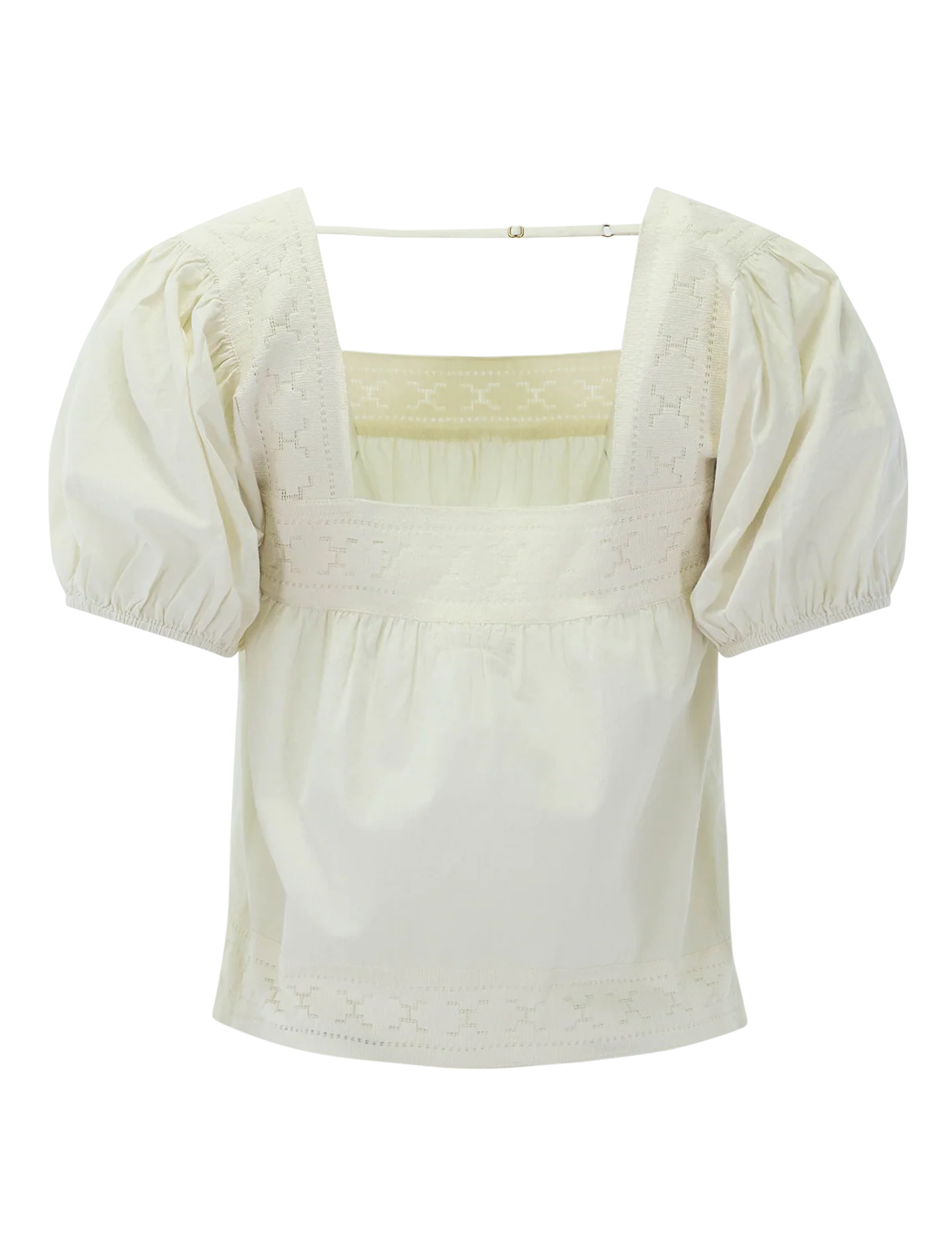 the memory lane puff sleeve top in early bird - Image 3