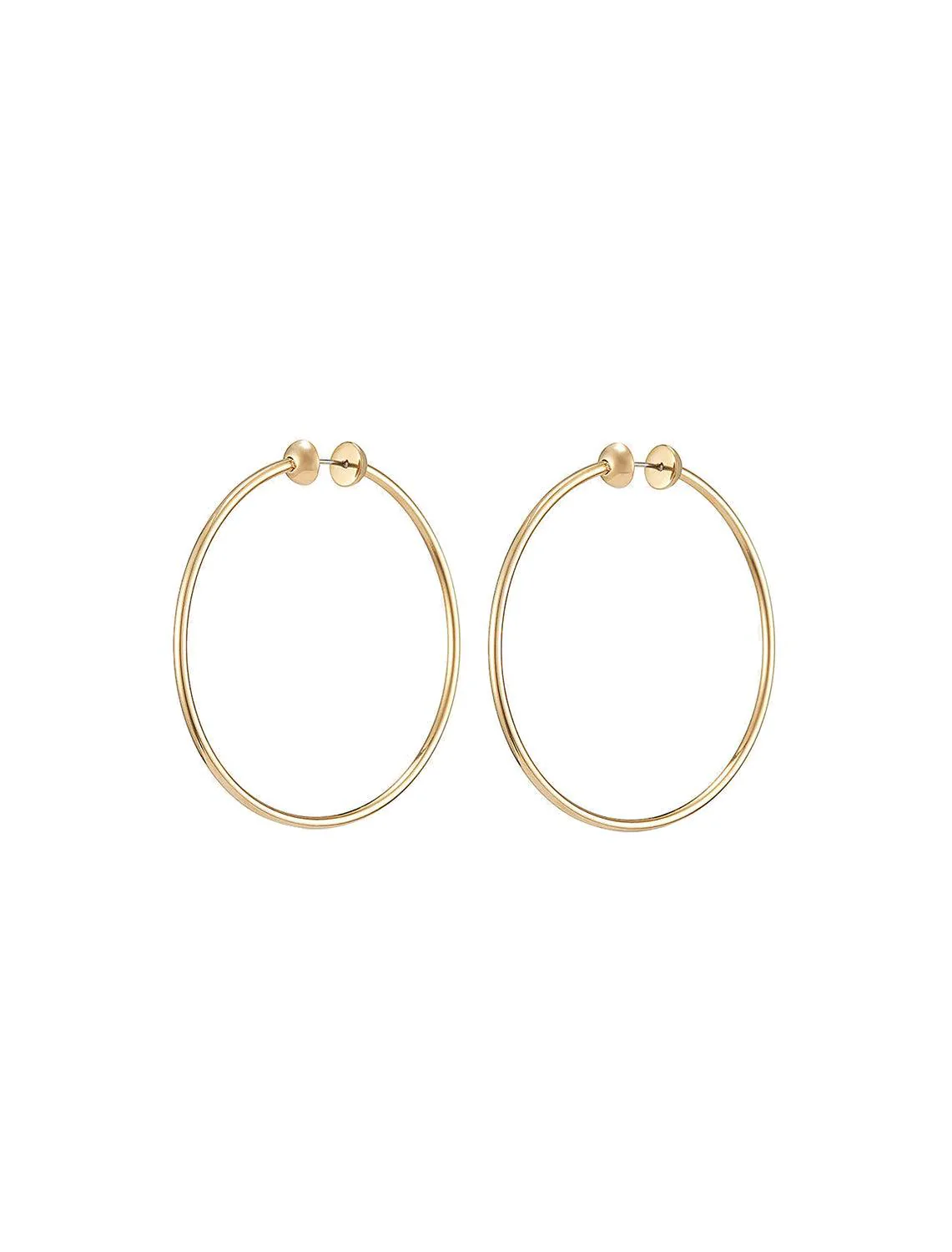 new icon hoops in gold medium