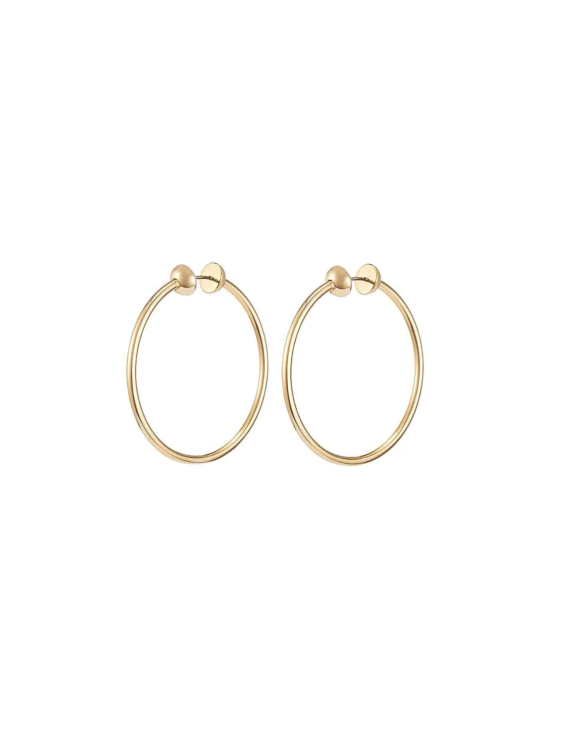 new icon hoops in gold small