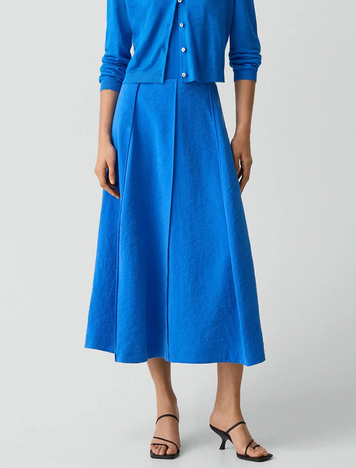 parachute skirt in jewel blue - Image 2