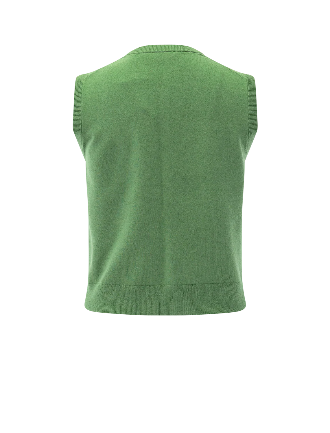 patch pocket cardi tank in garden - Image 3