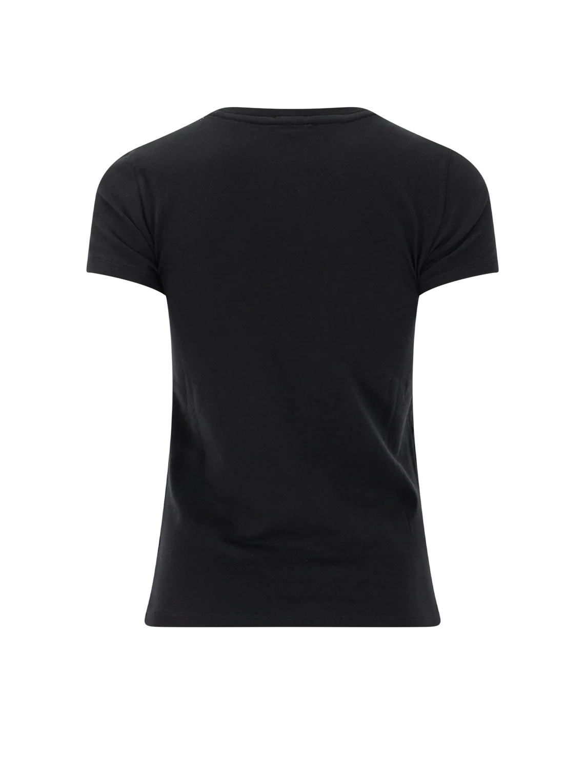 short sleeve iconic fitted crew in black - Image 3