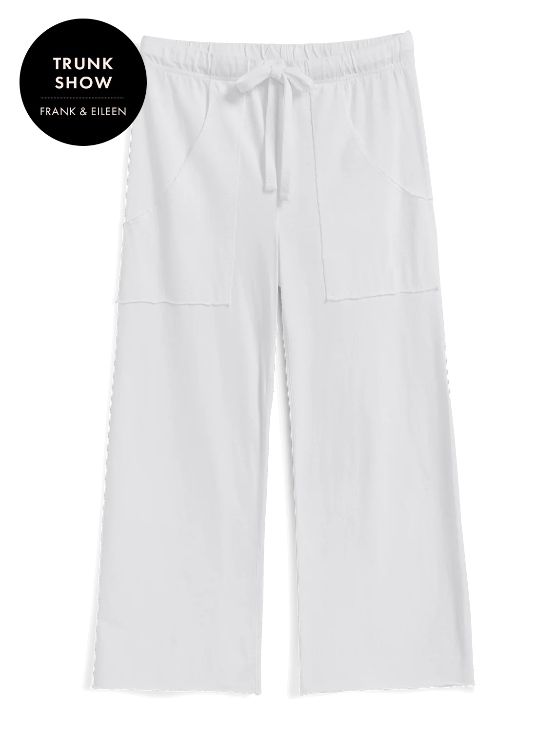 penny patch pocket sweatpant in white - Image 4