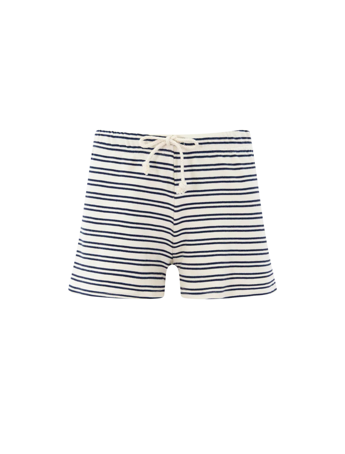 bennie french terry short in navy stripe