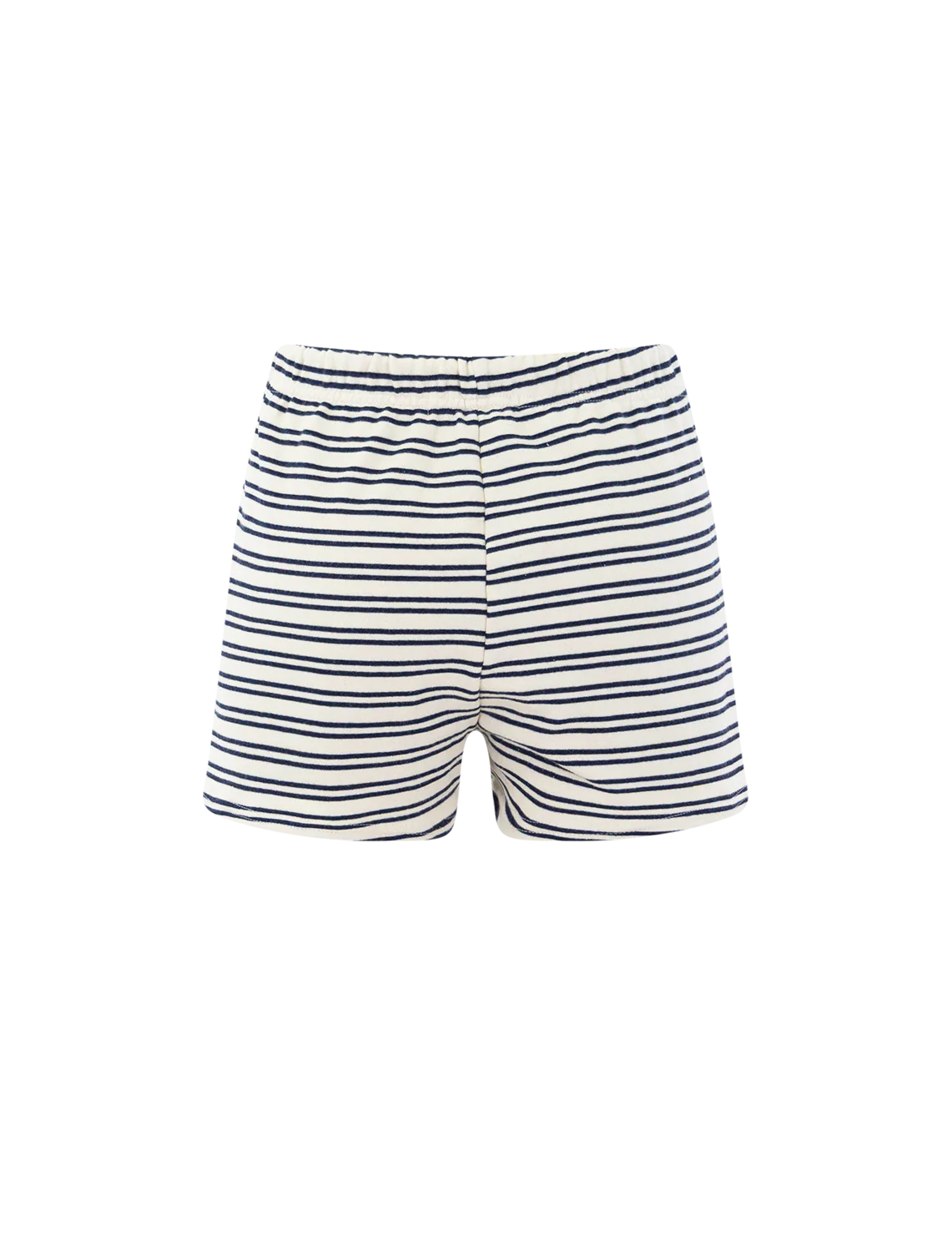 bennie french terry short in navy stripe - Image 3