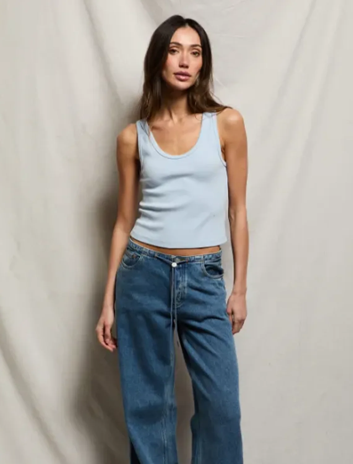 blondie tank in powder blue - Image 2