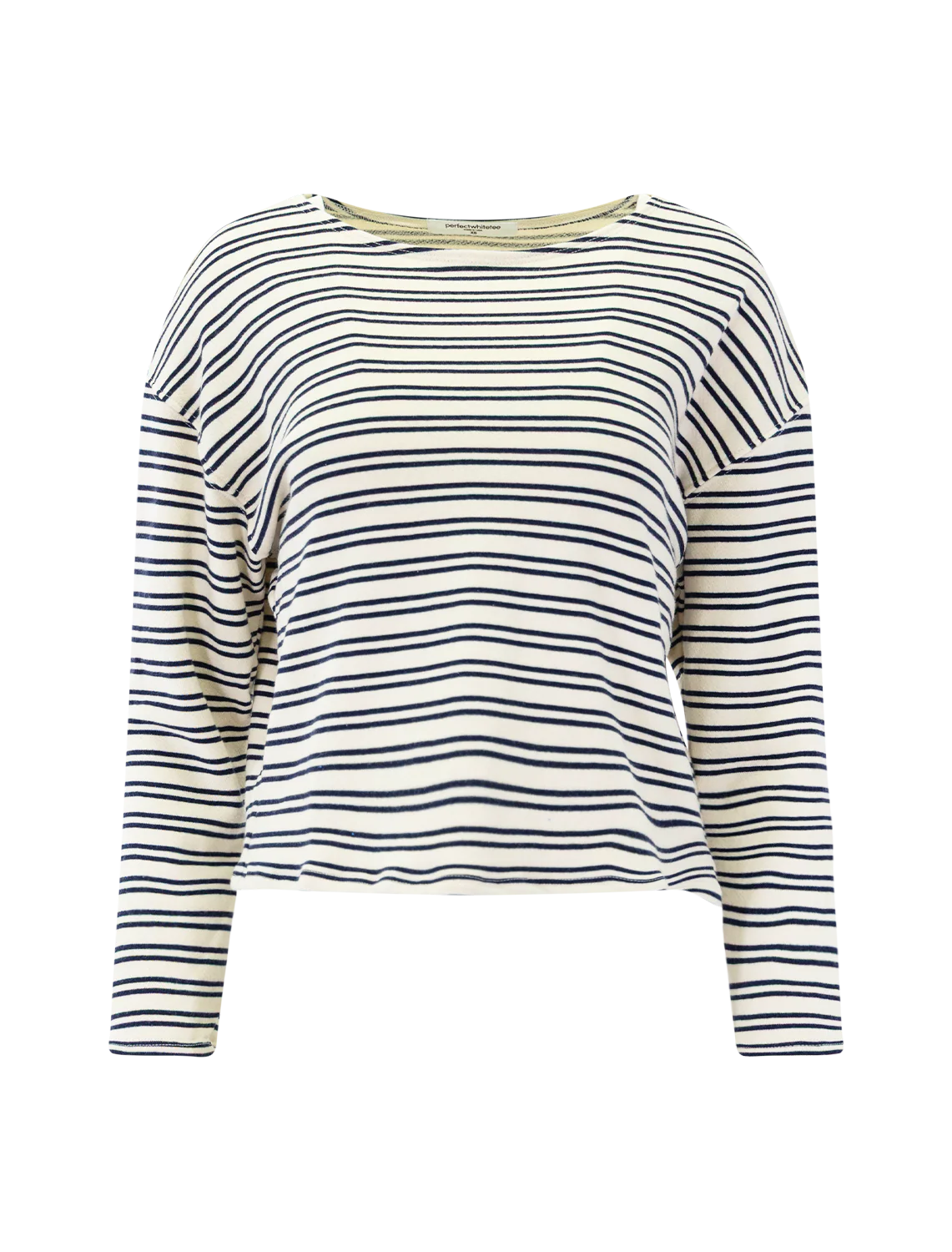 briana french terry tee in navy stripe