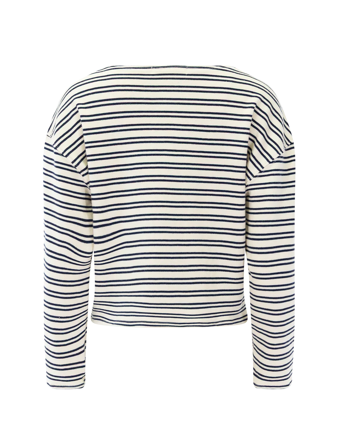 briana french terry tee in navy stripe - Image 3