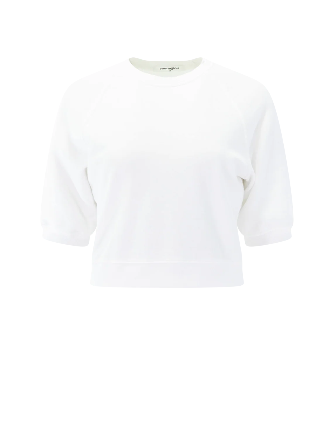 effie french terry sweatshirt in white