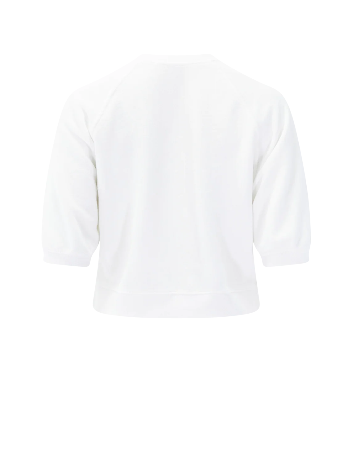 effie french terry sweatshirt in white - Image 3