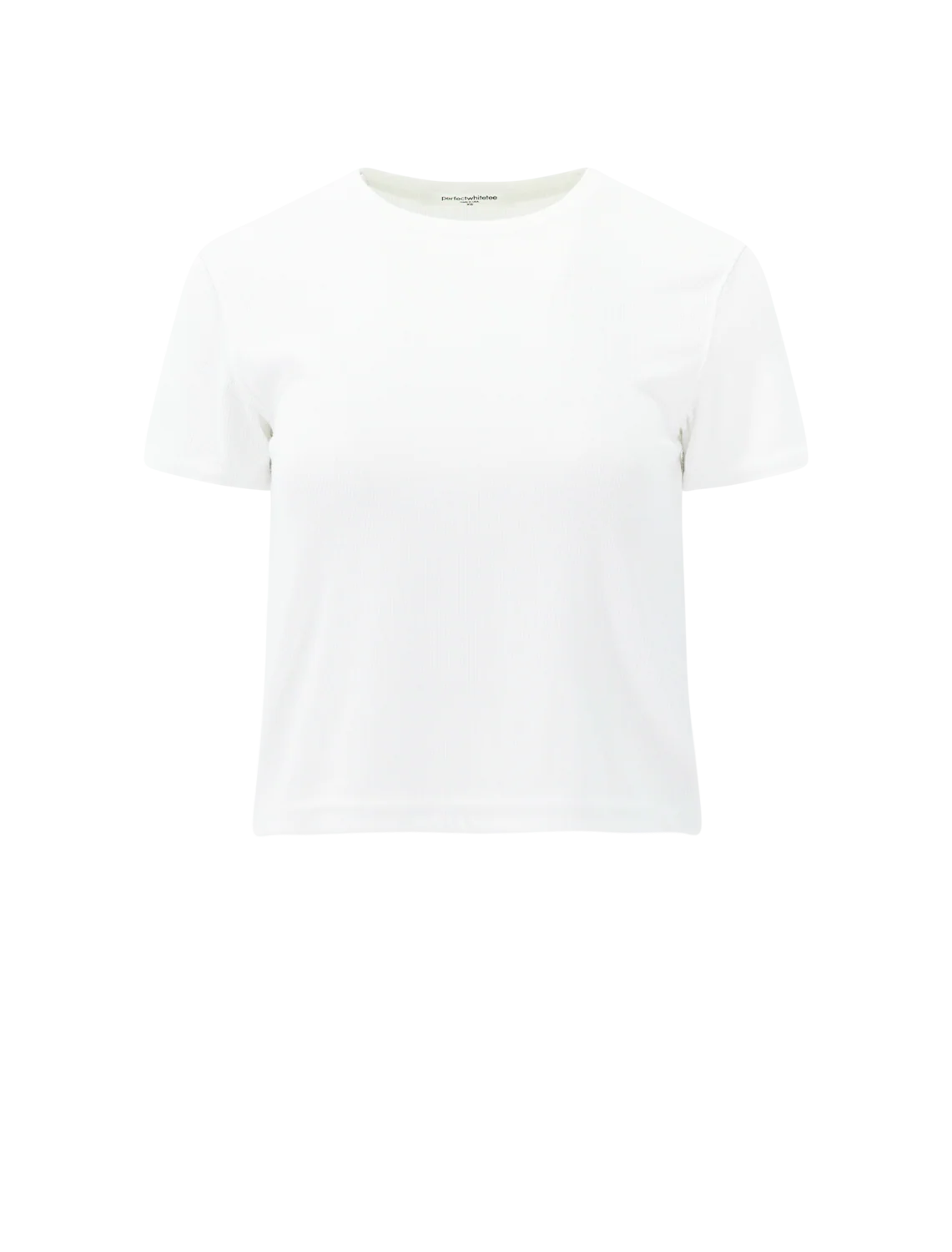 fitz rib tee in white