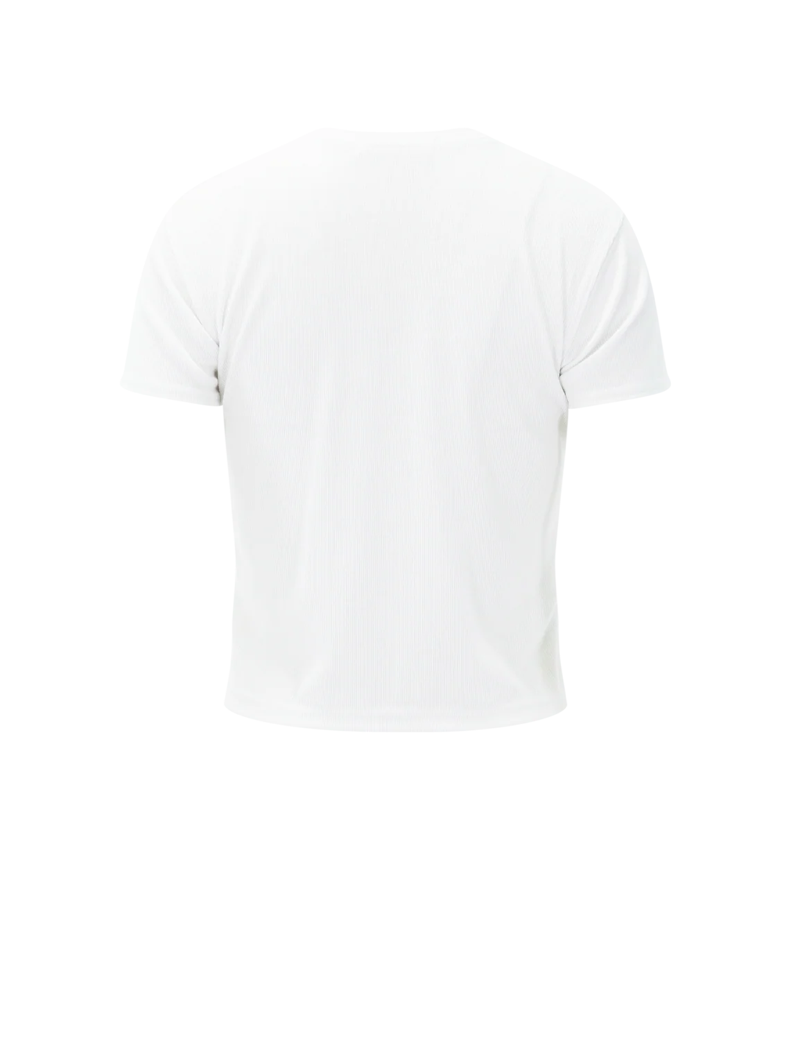 fitz rib tee in white - Image 3