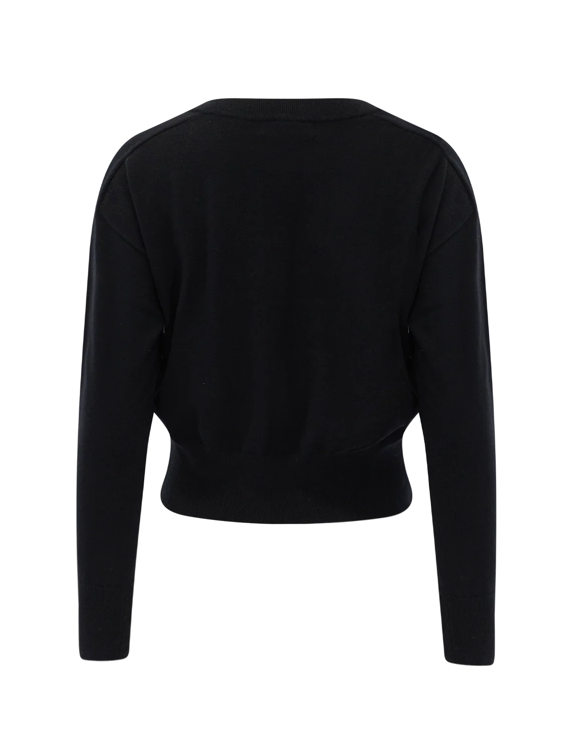 georgina cashmere vneck sweater in black - Image 3