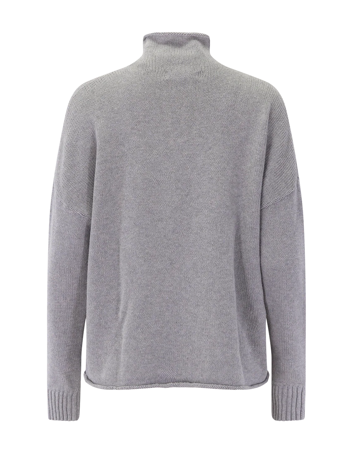 nova cashmere sweater in heather grey - Image 3