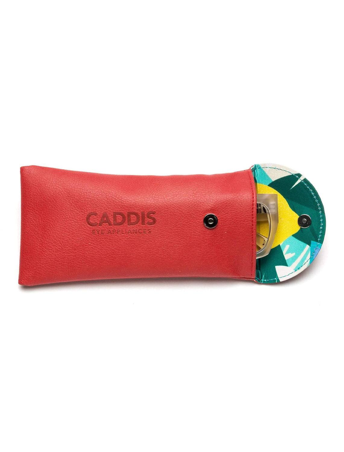 pulverized apple leather pouch in ruby - Image 2