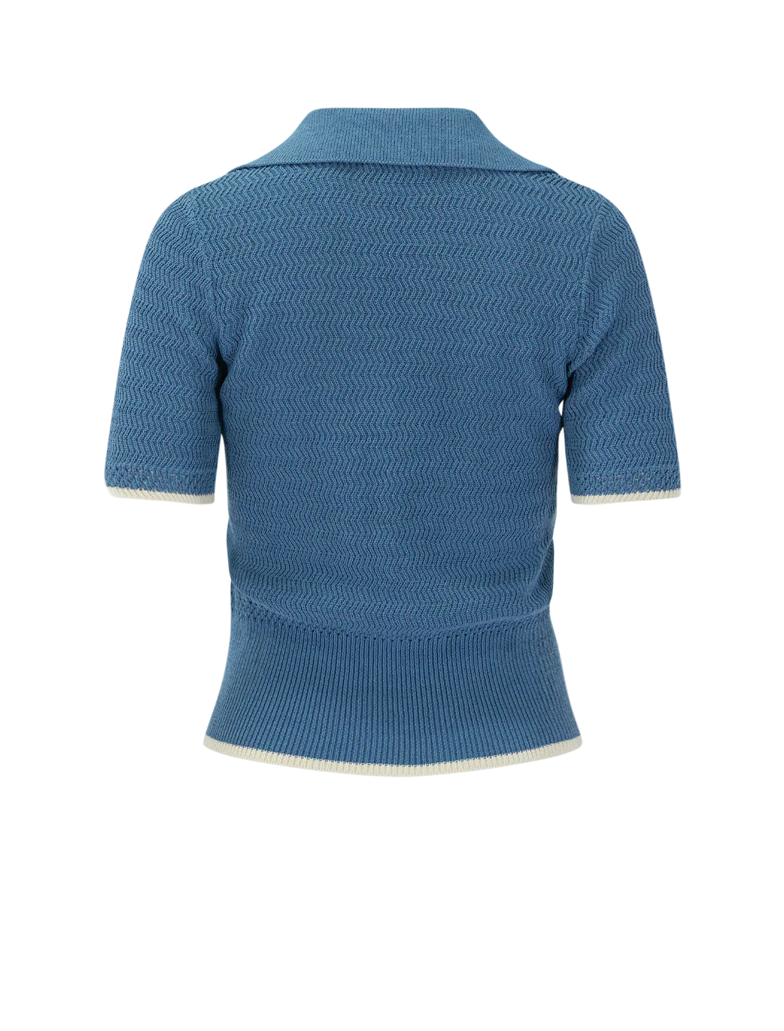 costi short sleeve polo in fog blue - Image 2